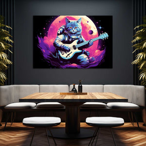 Cat With Guitar Wall Art | MusaArtGallery™