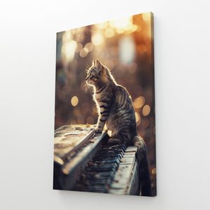 Cat With Piano Art  | MusaArtGallery™