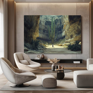 Cave Cactus Art Print