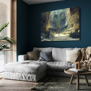 Cave Cactus Art Print