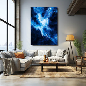 Celestial Blue Abstract Art | MusaArtGallery™