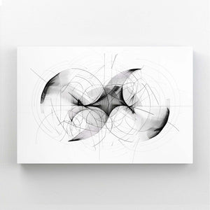 Celestial Curves Black and White Abstract Art | MusaArtGallery™