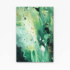 Celestial Flow Green Abstract Art | MusaArtGallery™