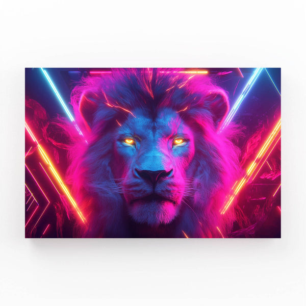 Celestial Glow Lion Wall Art | MusaArtGallery™