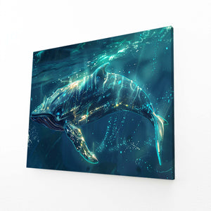 Celestial Glow Whale Art | MusaArtGallery™