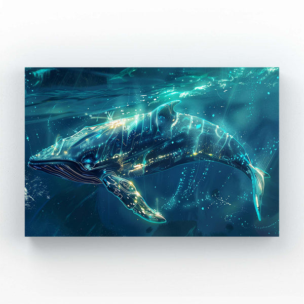 Celestial Glow Whale Art | MusaArtGallery™