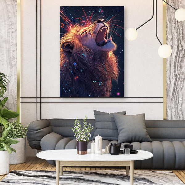 Celestial Majesty Lion Wall Art | MusaArtGallery™