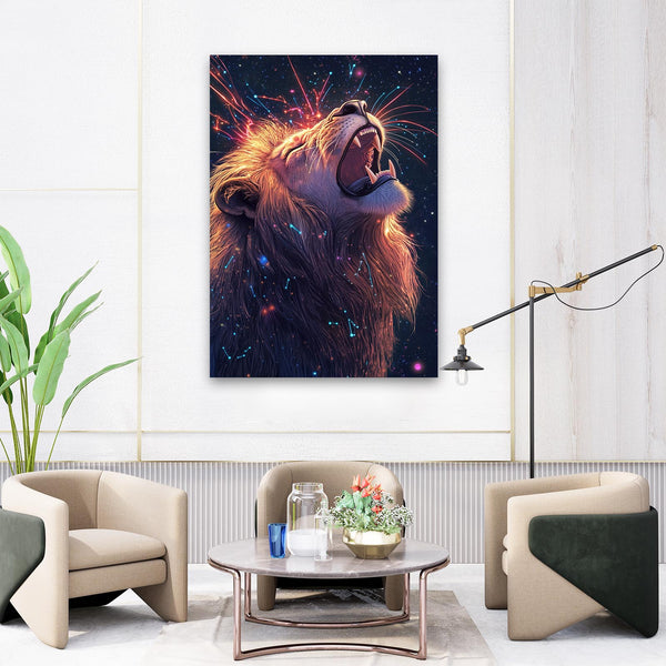 Celestial Majesty Lion Wall Art | MusaArtGallery™