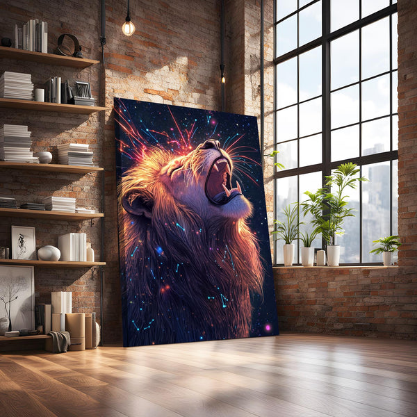 Celestial Majesty Lion Wall Art | MusaArtGallery™