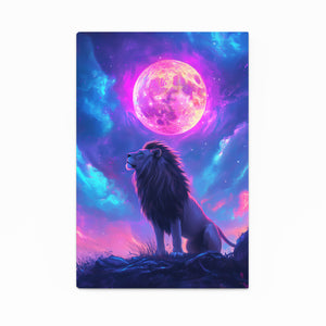 Celestial Moon Lion Wall Art | MusaArtGallery™