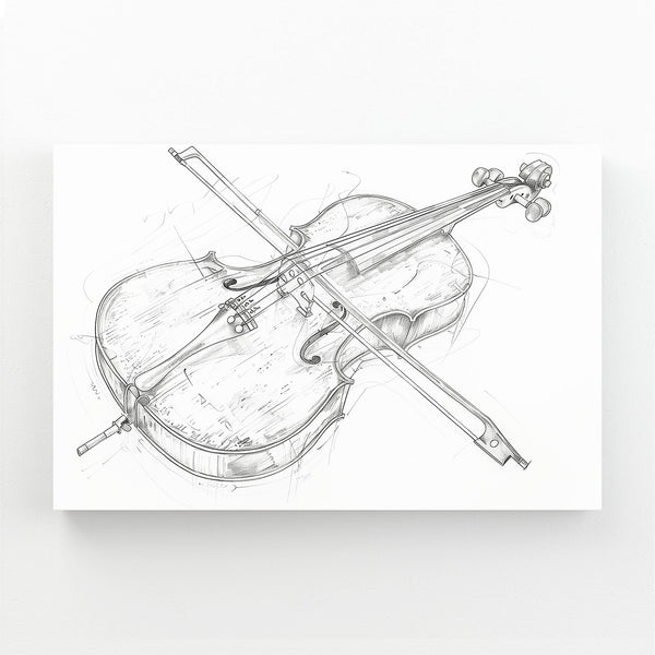 Cello Harmony Line Art | MusaArtGallery™