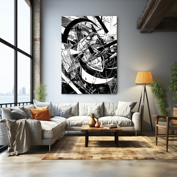 Chaos Fusion Black and White Abstract Art | MusaArtGallery™