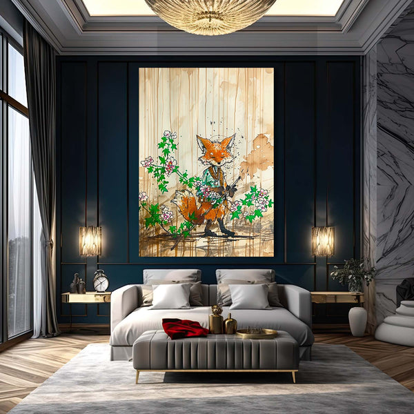 Charming Fox Canvas Art | MusaArtGallery™