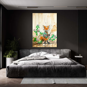 Charming Fox Canvas Art | MusaArtGallery™