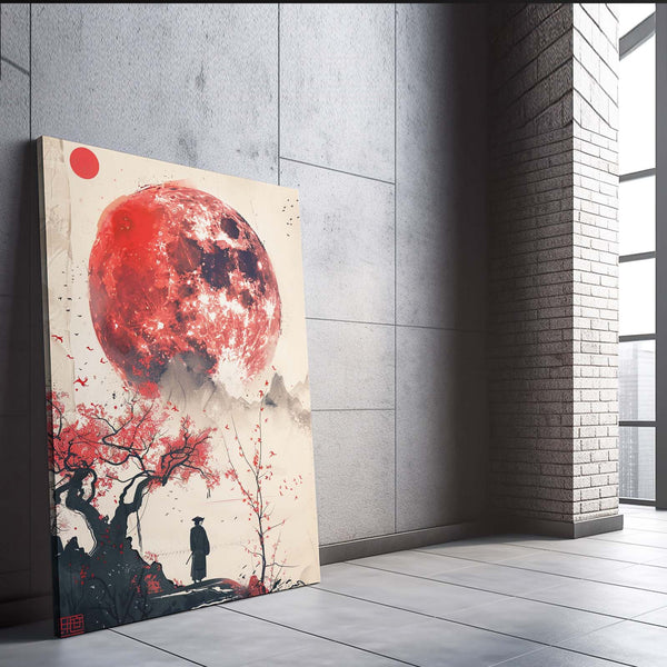 Cherry Blossom Moon Art  | MusaArtGallery™