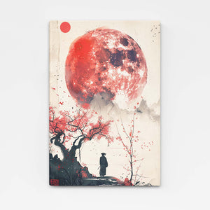 Cherry Blossom Moon Art  | MusaArtGallery™