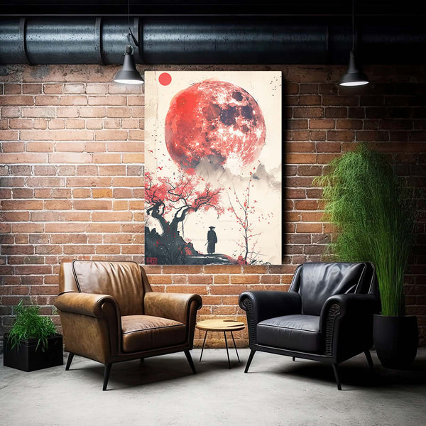 Cherry Blossom Moon Art  | MusaArtGallery™