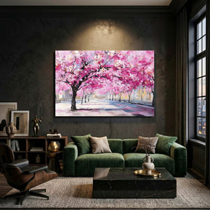 Cherry Blossom Tree Path Wall Art