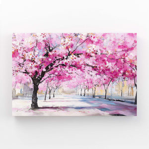 Cherry Blossom Tree Path Wall Art