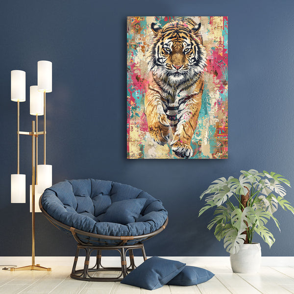 Chinese Tiger Canvas Wall Art | MusaArtGallery™