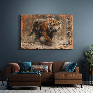 Retro Chinese Tiger Art | MusaArtGallery™
