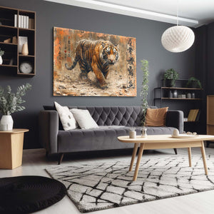 Retro Chinese Tiger Art | MusaArtGallery™