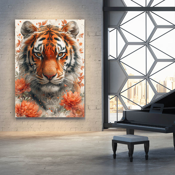 Orange Tiger Wall Art | MusaArtGallery™