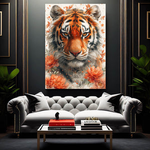 Orange Tiger Wall Art | MusaArtGallery™