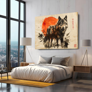 Chinses Wolf Fantasy Art  | MusaArtGallery™
