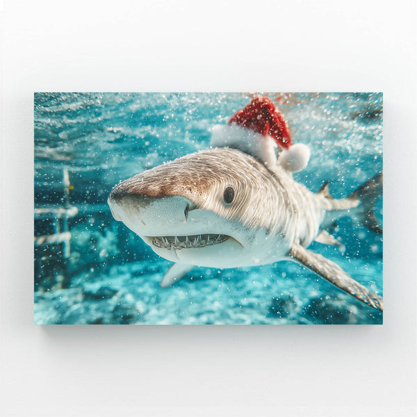 Chrismas Shark Wall Art