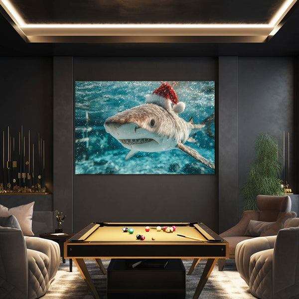 Chrismas Shark Wall Art