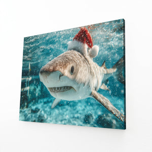 Chrismas Shark Wall Art