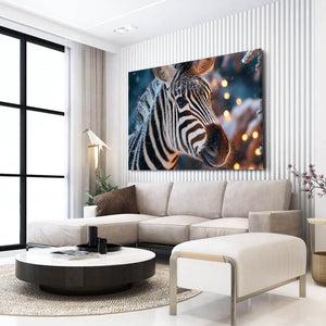 Chrismas Zebra Wall Decor