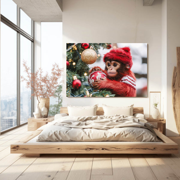 Christmas Monkey Art