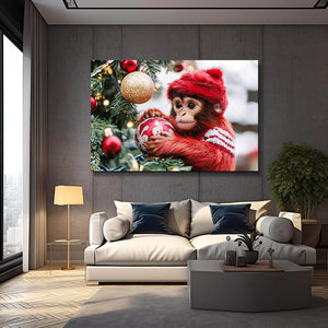 Christmas Monkey Art