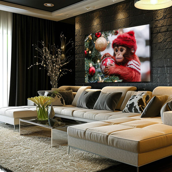 Christmas Monkey Art