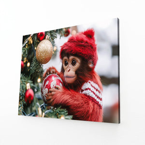 Christmas Monkey Art