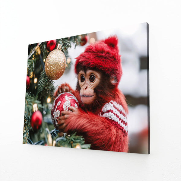 Christmas Monkey Art