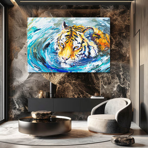 Chubby Face Tiger Art | MusaArtGallery™