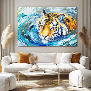 Chubby Face Tiger Art | MusaArtGallery™