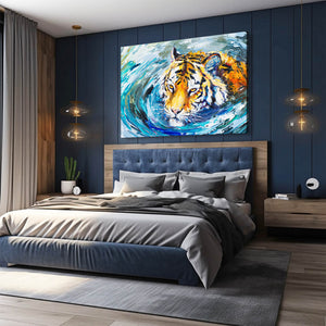 Chubby Face Tiger Art | MusaArtGallery™