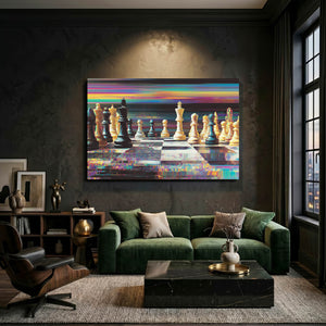 Cinematic Chess Board Art