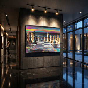 Cinematic Chess Board Art