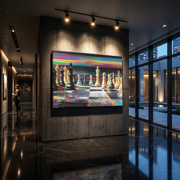 Cinematic Chess Board Art