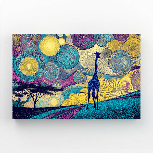 Circle Giraffe Wall Art