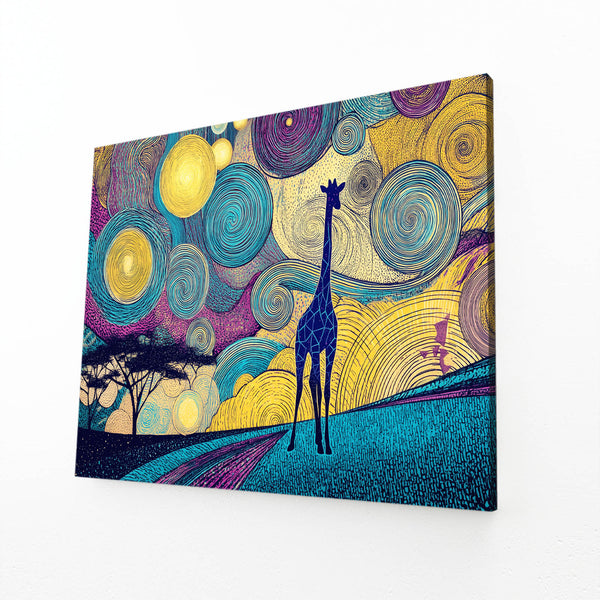 Circle Giraffe Wall Art