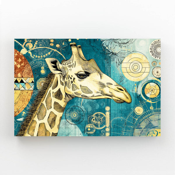 Circle Giraffe Wall Decor