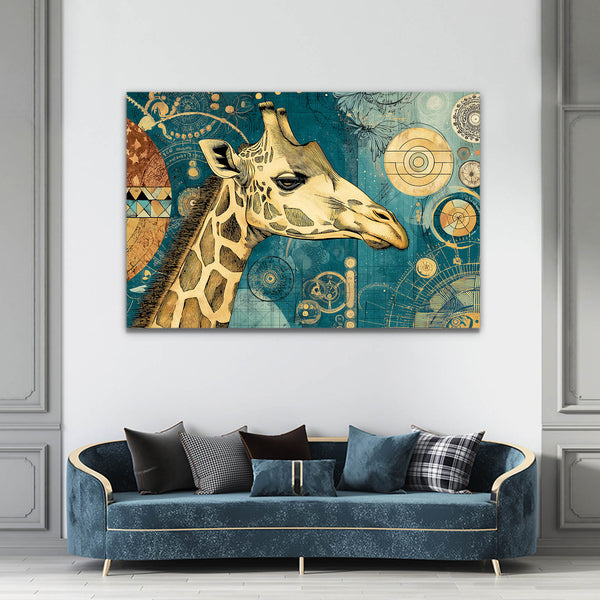 Circle Giraffe Wall Decor