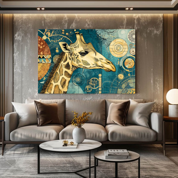 Circle Giraffe Wall Decor