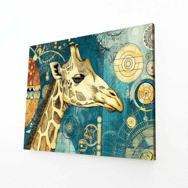 Circle Giraffe Wall Decor